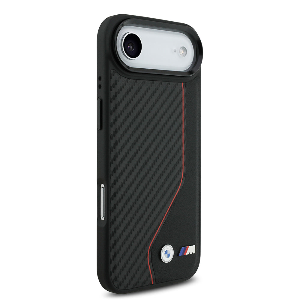 BMW iPhone 17 Air Orjinal Lisanslı M-safe Şarj Özellikli Metal BMW ve M Logolu PU Karbon Tasarımlı Kılıf BMW iPhone 17 Air Orjinal Lisanslı M-safe Şarj Özellikli Metal BMW ve M Logolu PU Karbon Tasarımlı Kılıf